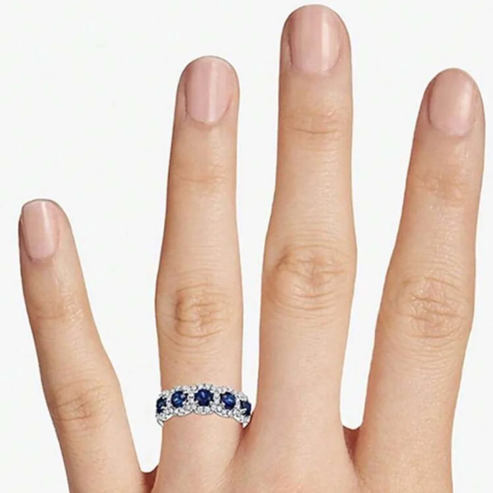 PRINCESS CUT PROMISE RING - Picture 6 of 11
